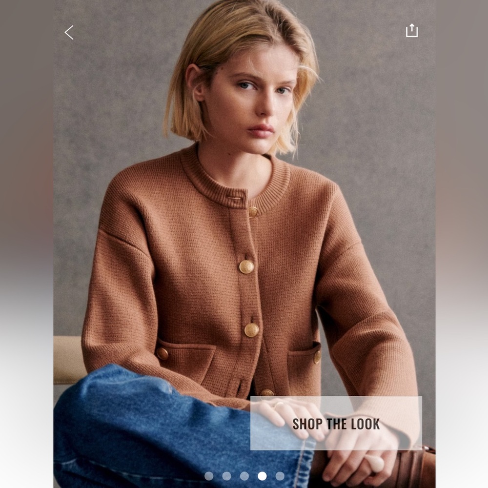 Sezane Valerio Jacket Camel - Size XS Never Worn, Sold Out